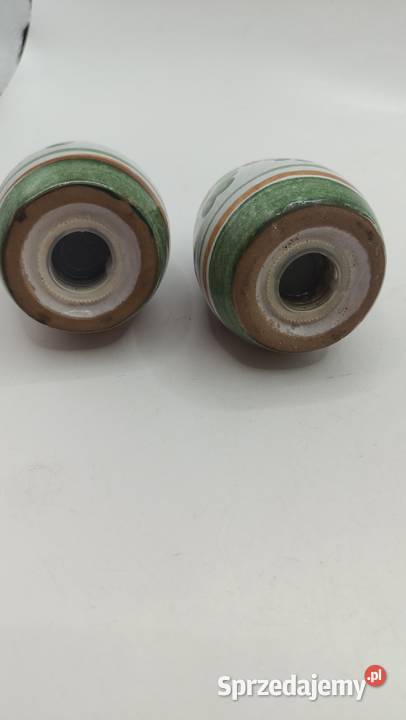 Ceramiczny zestaw na sól i pieprz ręcznie Zamość