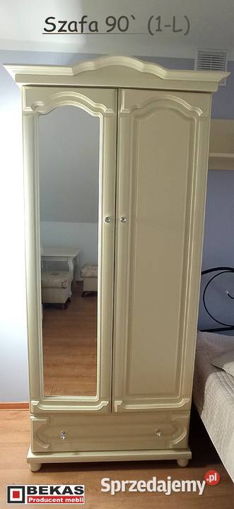 Śliczna Szafa Dąb Kremowy Stylowa 901L Lustro kujawsko-pomorskie Bydgoszcz