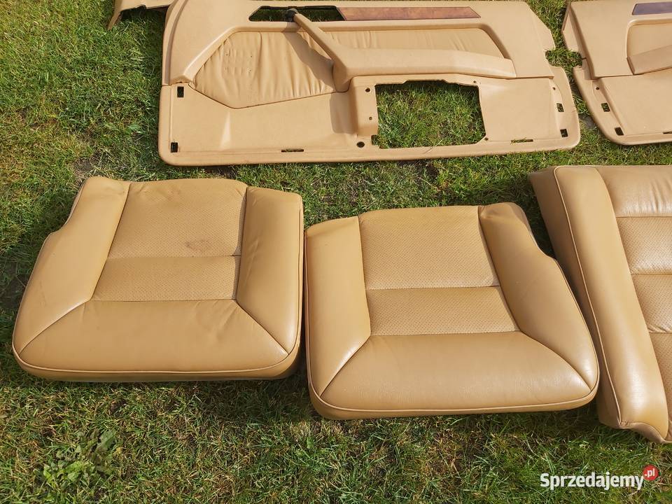 Tapicerka wnętrze skóra skórzane w124 coupe Wartkowice