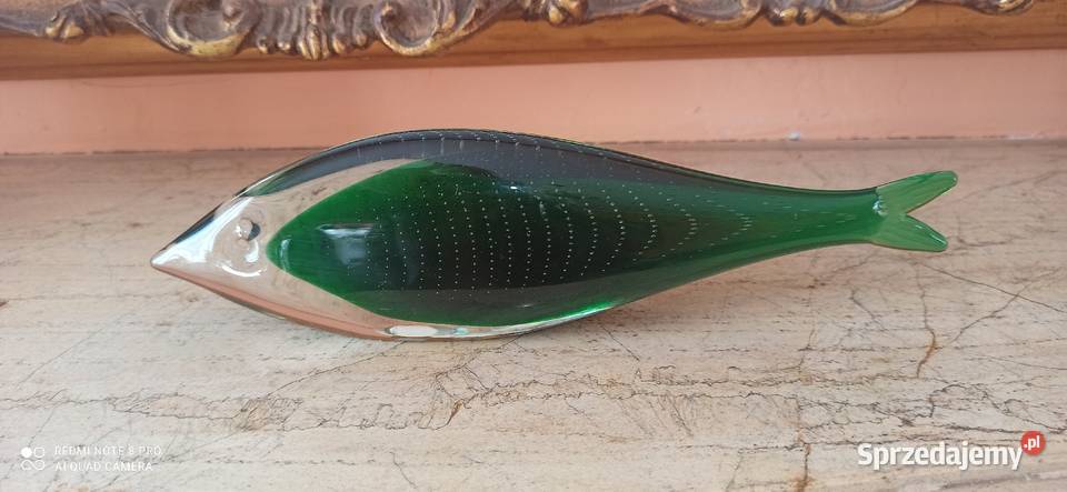 Figurka RybaUnikatowa Vintage FM Art Glass Antyki, Sztuka, Kolekcje Gdańsk sprzedam