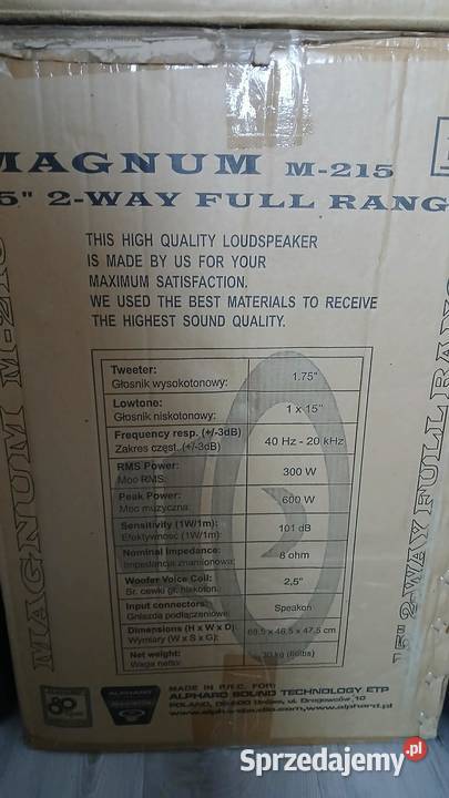 Powermixer kolumny estradowe Alphard M215 zestaw Zwoleń