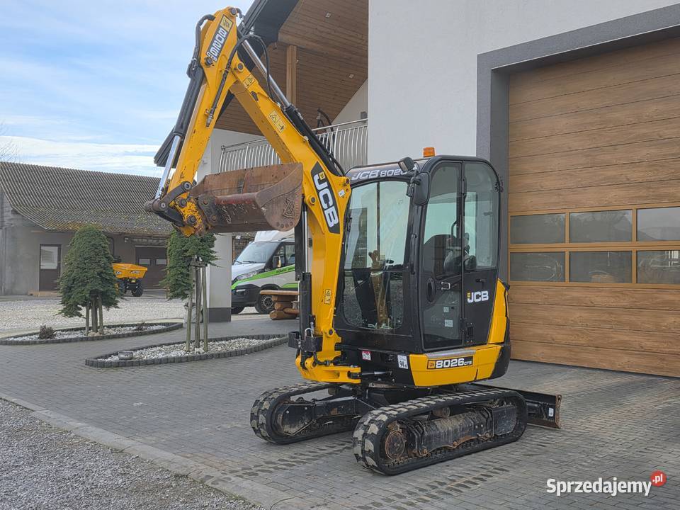JCB 8026 mini koparka 3 łyżki szybkozłącze 1 wł Bieliny