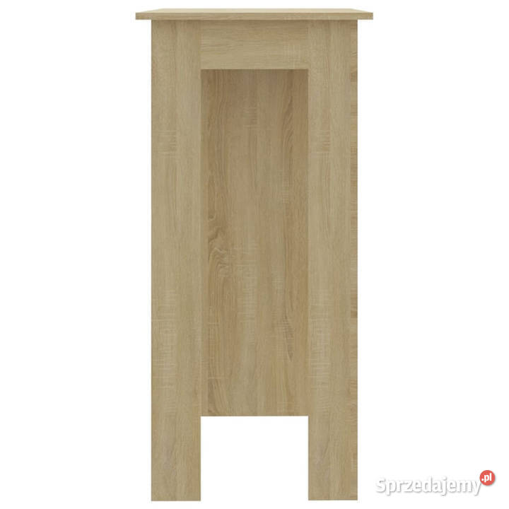 Stolik barowy z półkami dąb sonoma 102x50x1035