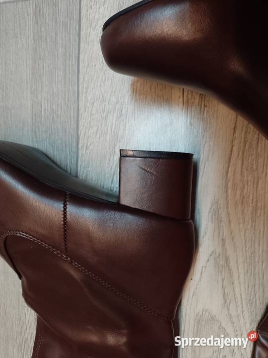 43 Brązowe kozaki wieczorowe NOWE małopolskie