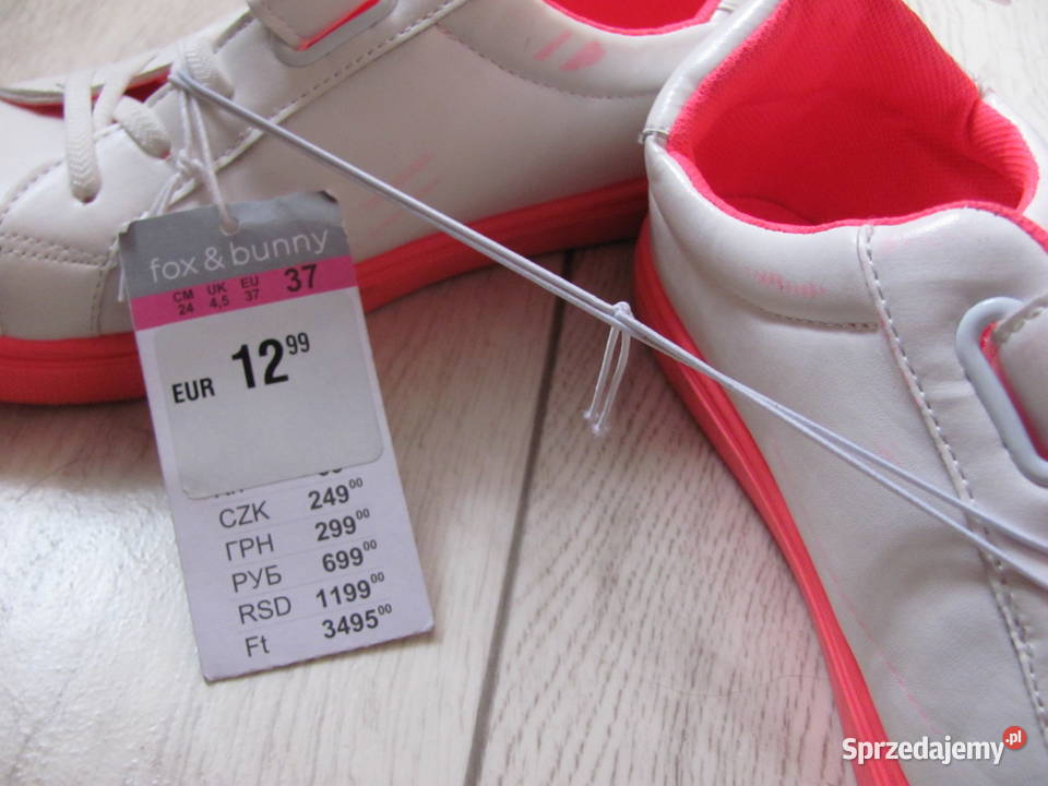 buty białe r 37 sinsay 6801C00X shoes kid girl skóra ekologiczna Zamość sprzedam