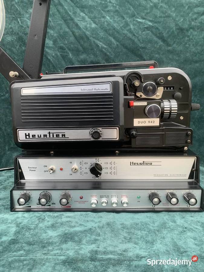 zabytkowy projektor filmowy Heurtier Duo 942 Łowicz