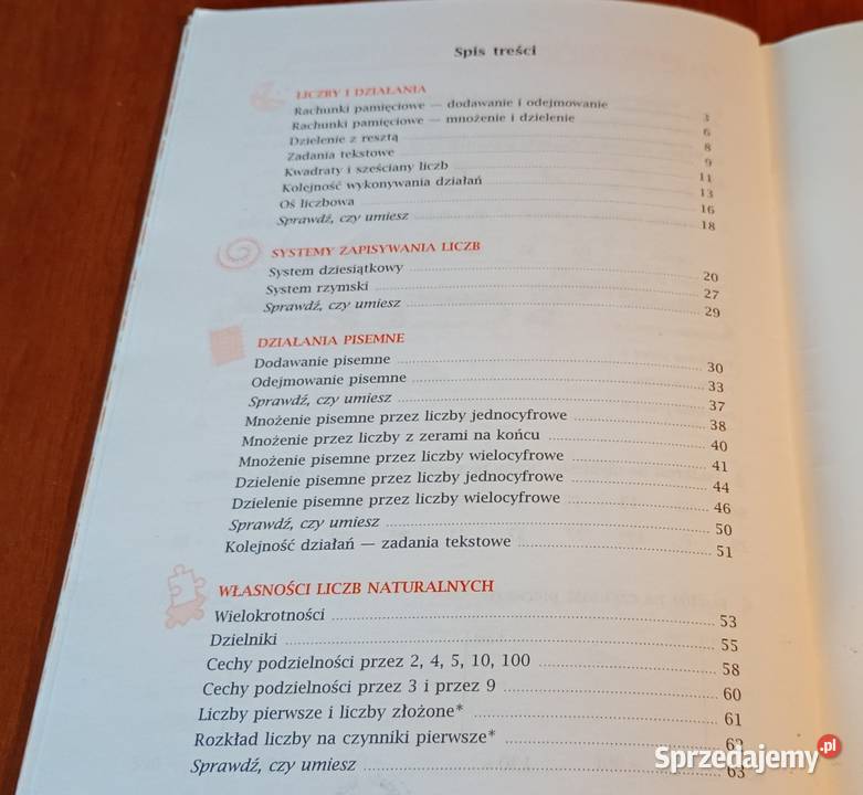 Matematyka 4 Liczby naturalne zeszyt Wojtan pomorskie Gdańsk sprzedam