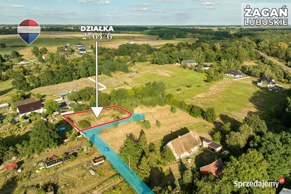 Na sprzedaż działka 1135 m Oś Moczyń Żagań