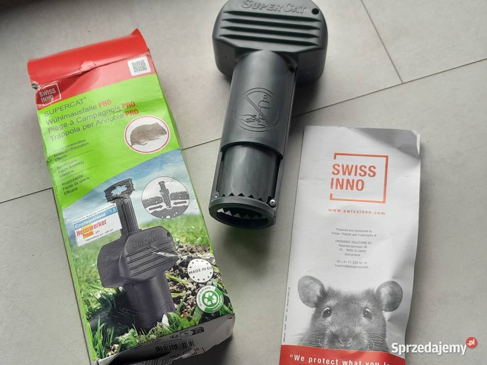 SWISSINNO Pułapka na nornice SuperCat szara Dąbrowa Górnicza sprzedam