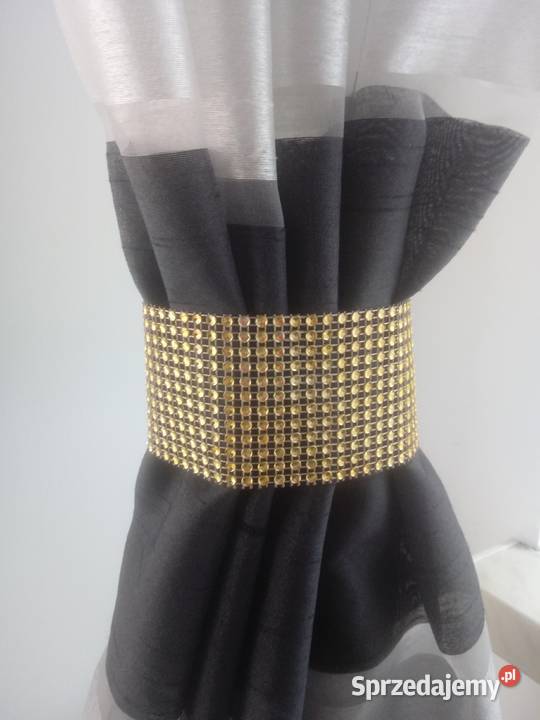 Nowe tuby upięcia firan białe cyrkonie Chrzanów