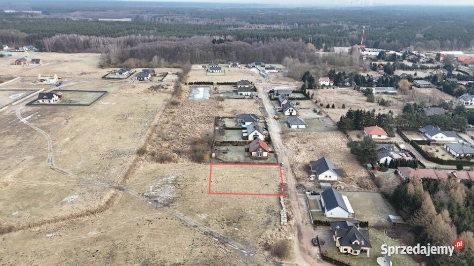 Działka budowlana 1222m szambo Sławoszewo