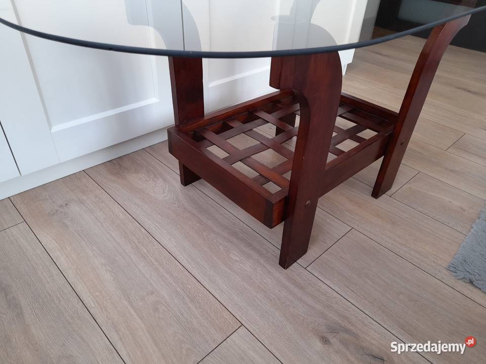 Stolik ława szklany blat