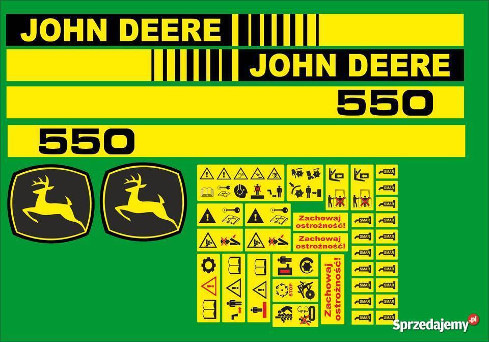 naklejki john deere 550 Jeżewo