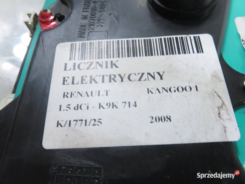 LICZNIK RENAULT KANGOO I 15 dCi 68 K9K 714 osobowe