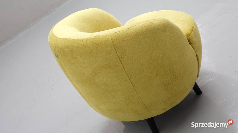 TEA WYGODNY FOTEL kolor cytrynowy obły kształt sprzedam