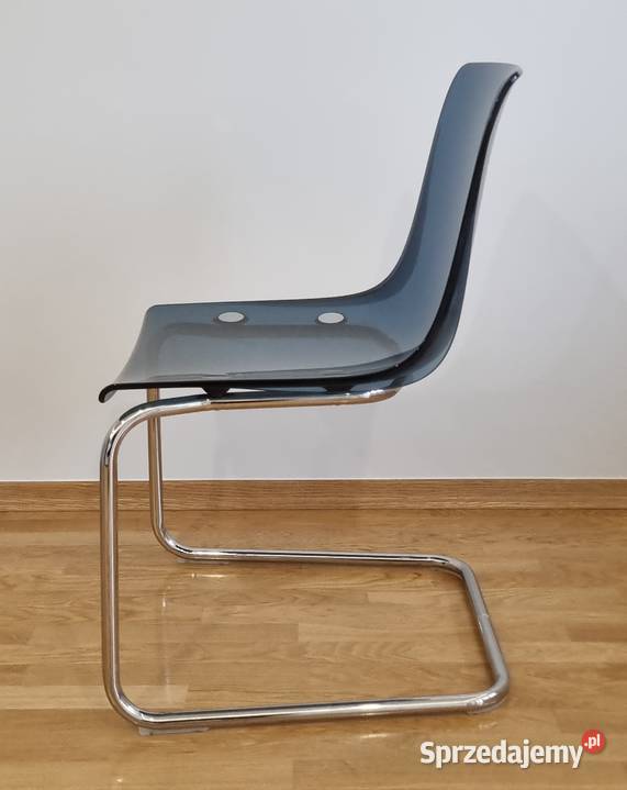 KRZESŁO IKEA TOBIAS niebieskie przezroczyste Kalisz