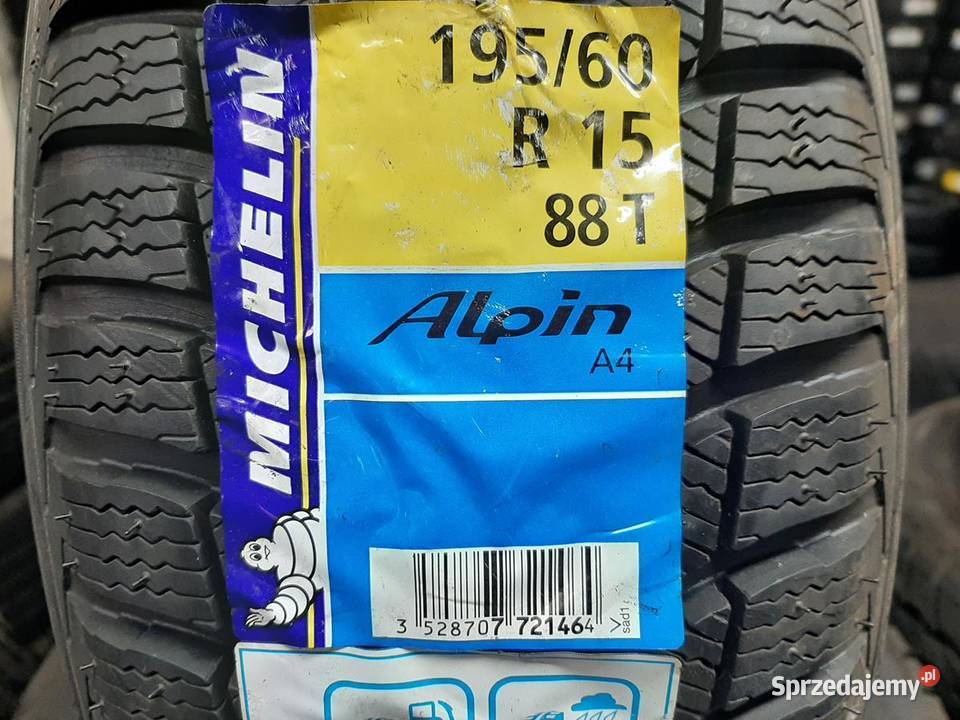 4x Opona nieużywana zimowa 19560R15 MICHELIN 189 Zaścianki sprzedam