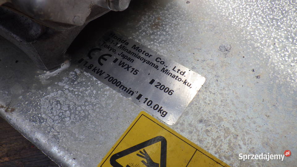 Honda WX 15 4 Stroke Silnik Spalinowy Czesci Pozostałe Krasne