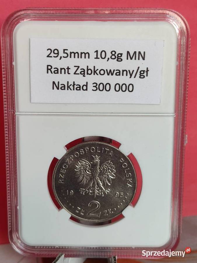 1995r Moneta 2 Katyń mennicza Lębork