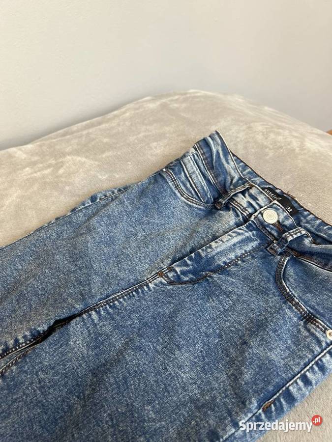 Jeansy spodnie skinny dżinsy rurki niebieskie Jasło