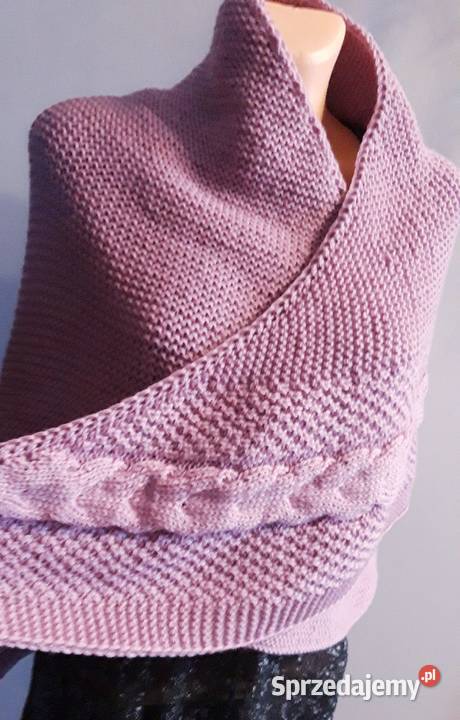 Chusta robiona na drutach Zamość