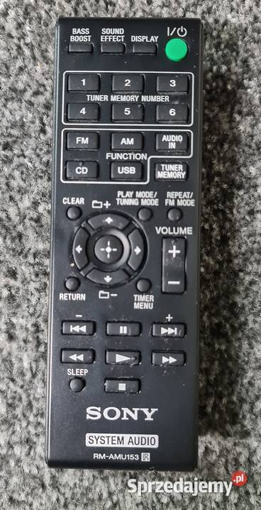 Pilot Sony audio RMAMU153 wysyłka 13 Kraków sprzedam