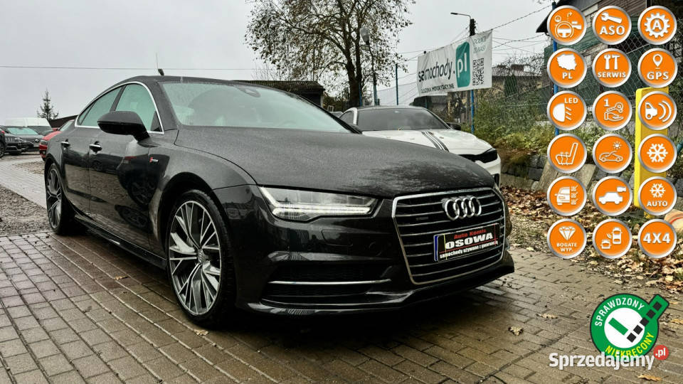 Audi A7 30t quattro moc 413 61 tyskm perfekt podgrzewane fotele pomorskie Gdańsk