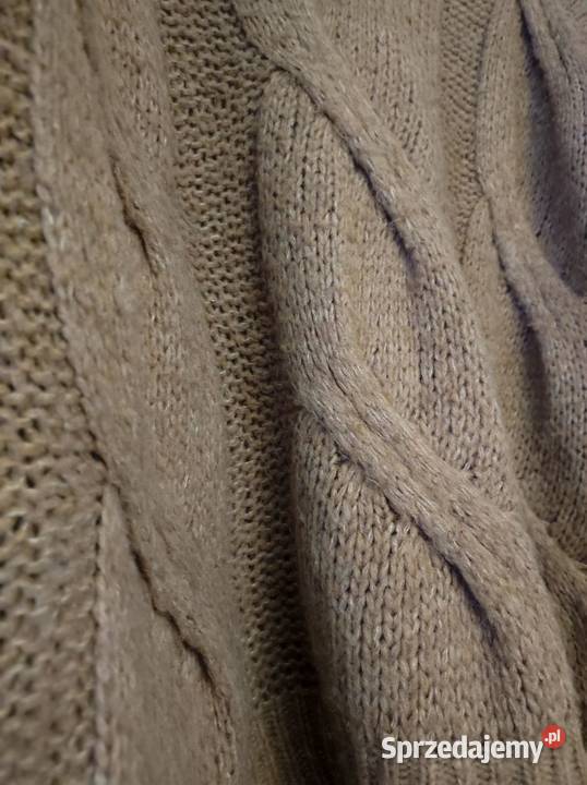 Italy włoski sweter w warkocze pleciony ciepły Inny wzór