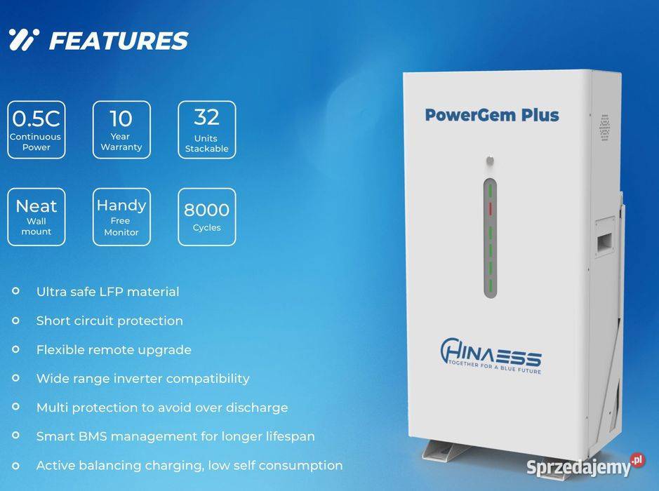 HinaESS Magazyn energii POWERGEM PLUS 143kWh z