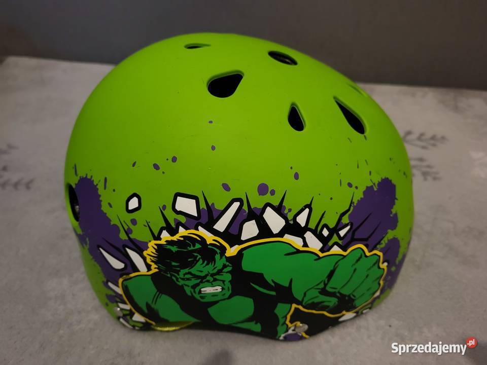 Kask Sportowy Avengers HULK Zielony rozmiar M mazowieckie Warszawa