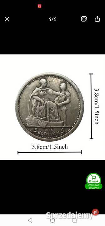 Moneta kolekcjonerska 5 1925 r Numizmatyka Ząbki sprzedam