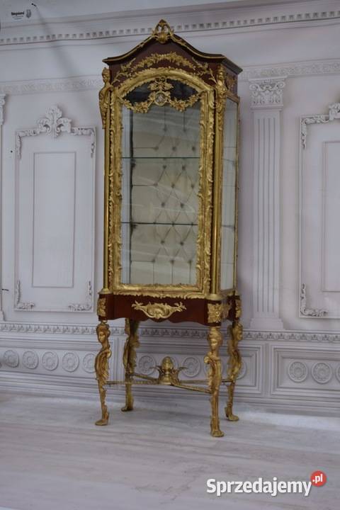 Witryna EMPIRE Gablotka z Brązu Złoconego Kraków