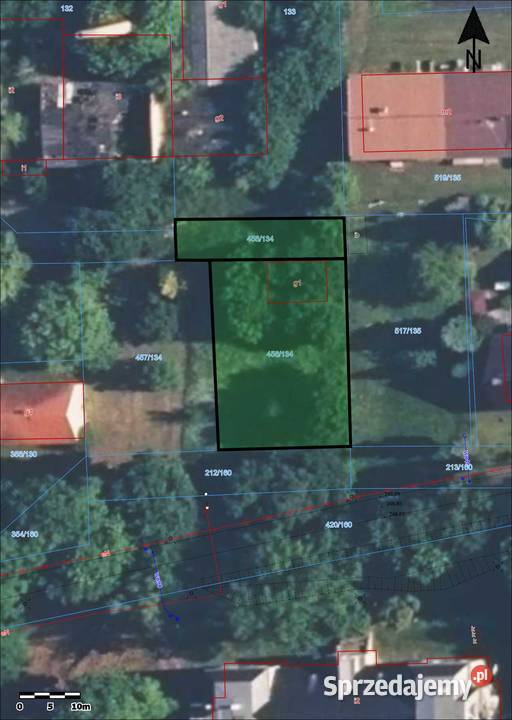 Syndyk sprzeda nieruchomość gruntową, działki ew. 458/134, 456/134 Sieraków Śląski