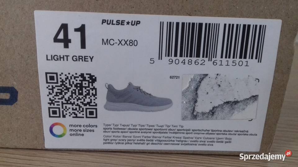 Buty sportowe szare PULSE UP do sprzedania Kraków sprzedam