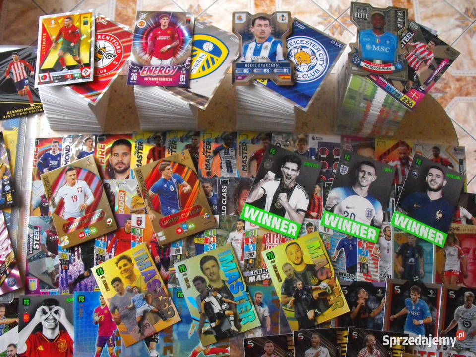 MEGA zestaw 500 kart album PANINI TOPPS MESSI Mykanów sprzedam