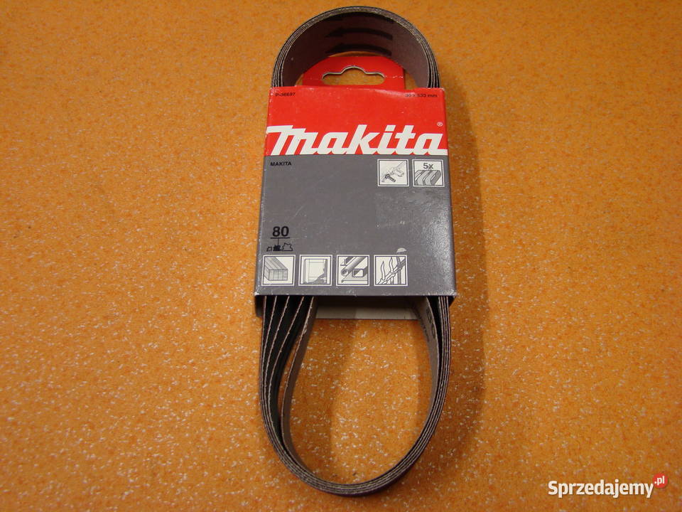 Taśma szlifierska MAKITA 30x533mm Granulacja 80 śląskie Bielsko-Biała