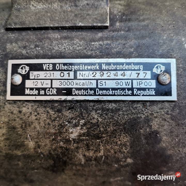 Nagrzewnica DDR 12V Pozostałe