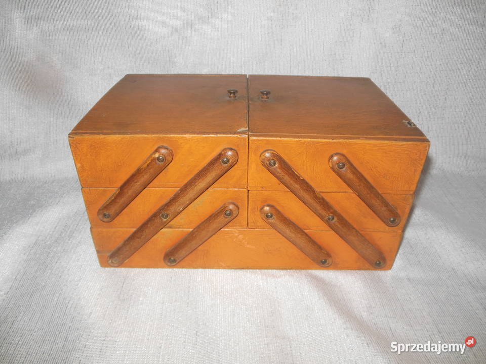 Niciarka drewniana Pomarańcz PRL Kielce