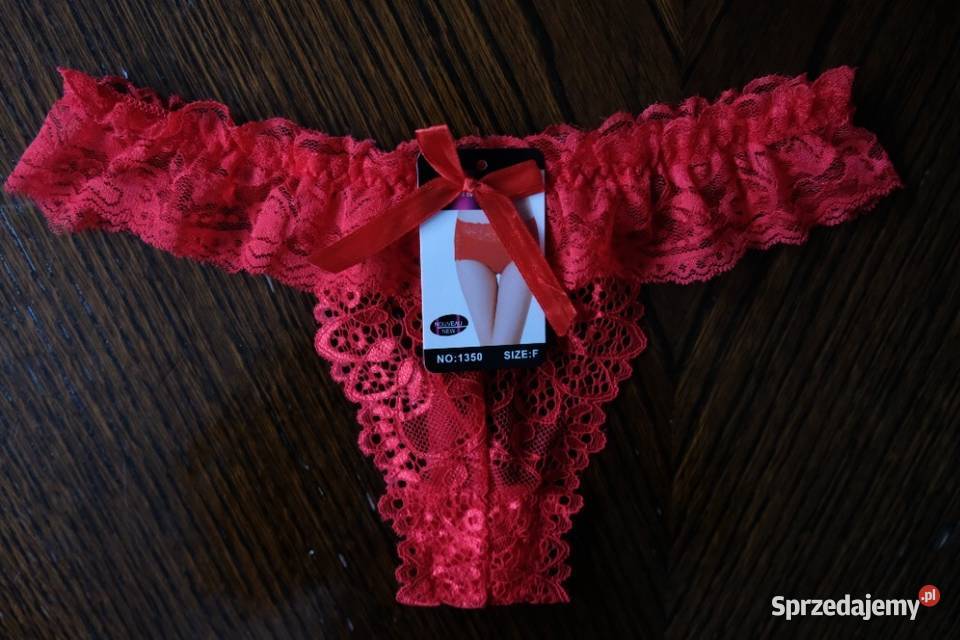 czerwone stringi majtki xs 34 Toruń sprzedam