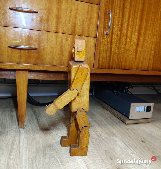 Rzeźba kinetyczna robot 38 MinecraftFolk Art Kalisz