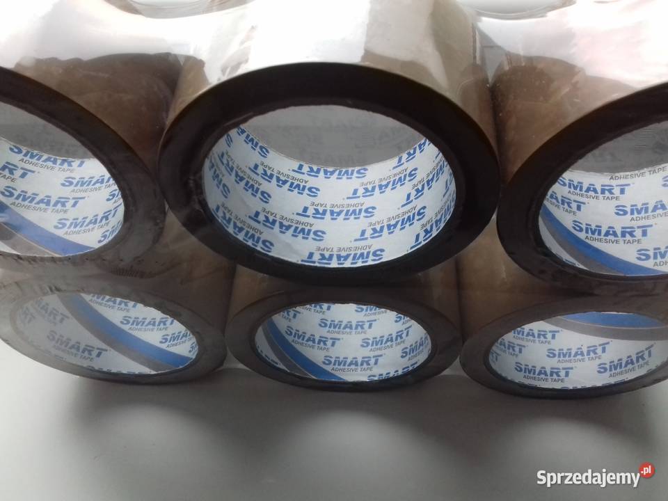 6x Taśmy pakowe przylepne Smart brązowa 48mmx91m Pozostałe sprzedam