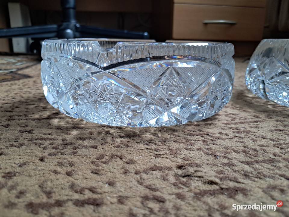 Popielniczka kryształowa PRL Porcelana i szkło Antyki, Sztuka, Kolekcje
