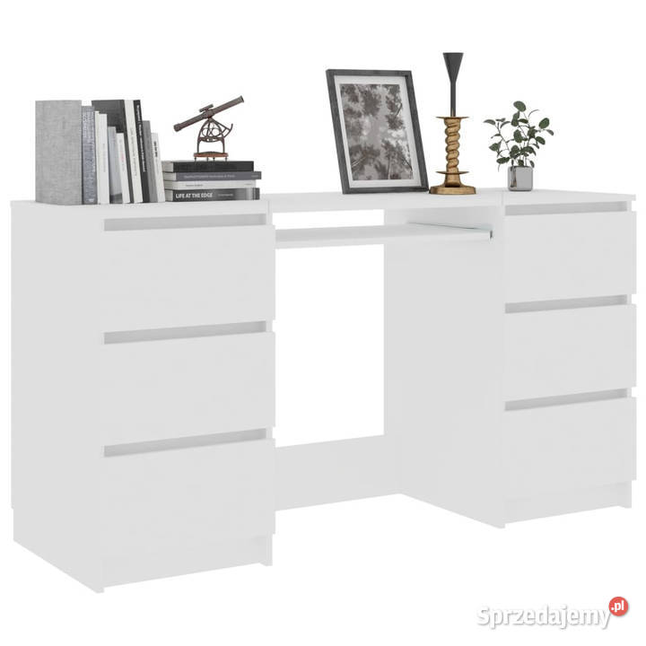 Biurko białe 140x50x77 materiał drewnopochodny Warszawa sprzedam