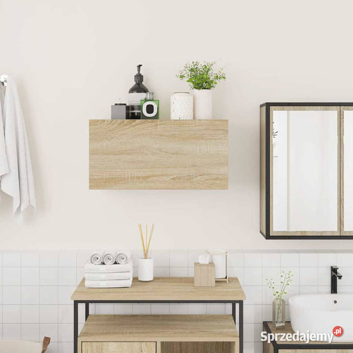Wisząca szafka łazienkowa dąb sonoma 60x25x30 Warszawa