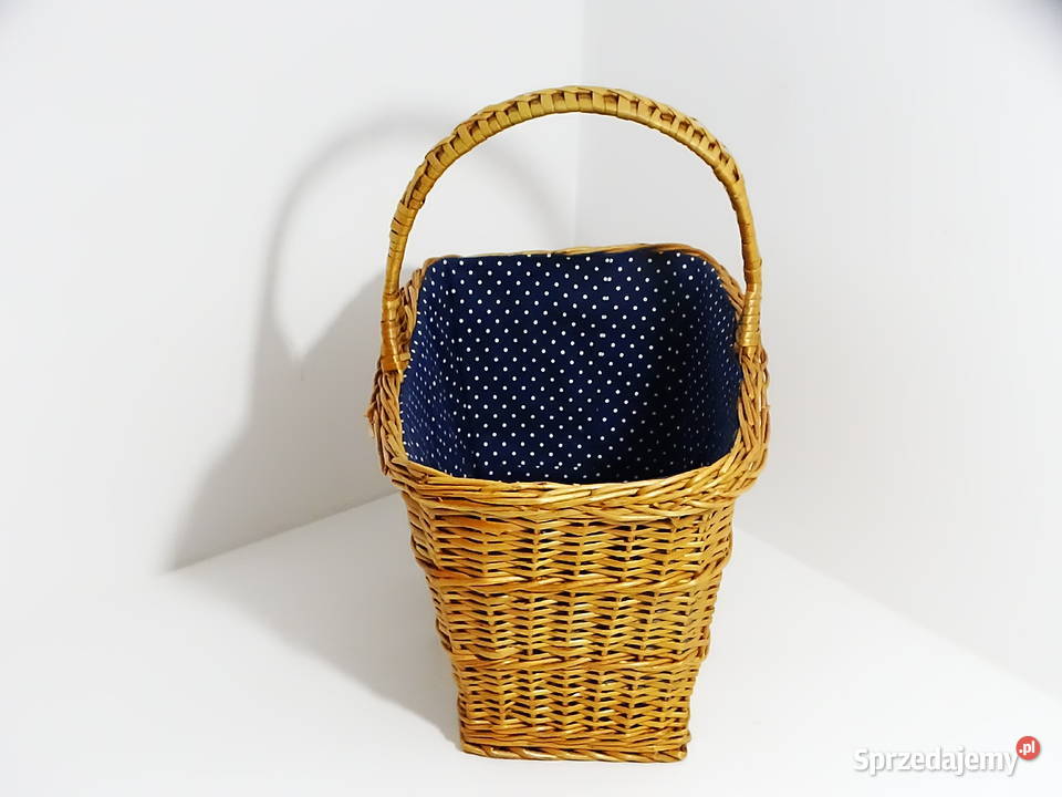 Koszyk wiklinowy z podszewką 40262445 Biłgoraj