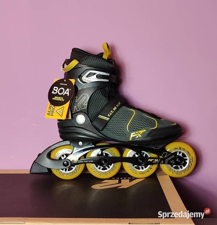 Fabrycznie NOWE Rolki K2 FIT 90 BOA Mens Fitness Jasień
