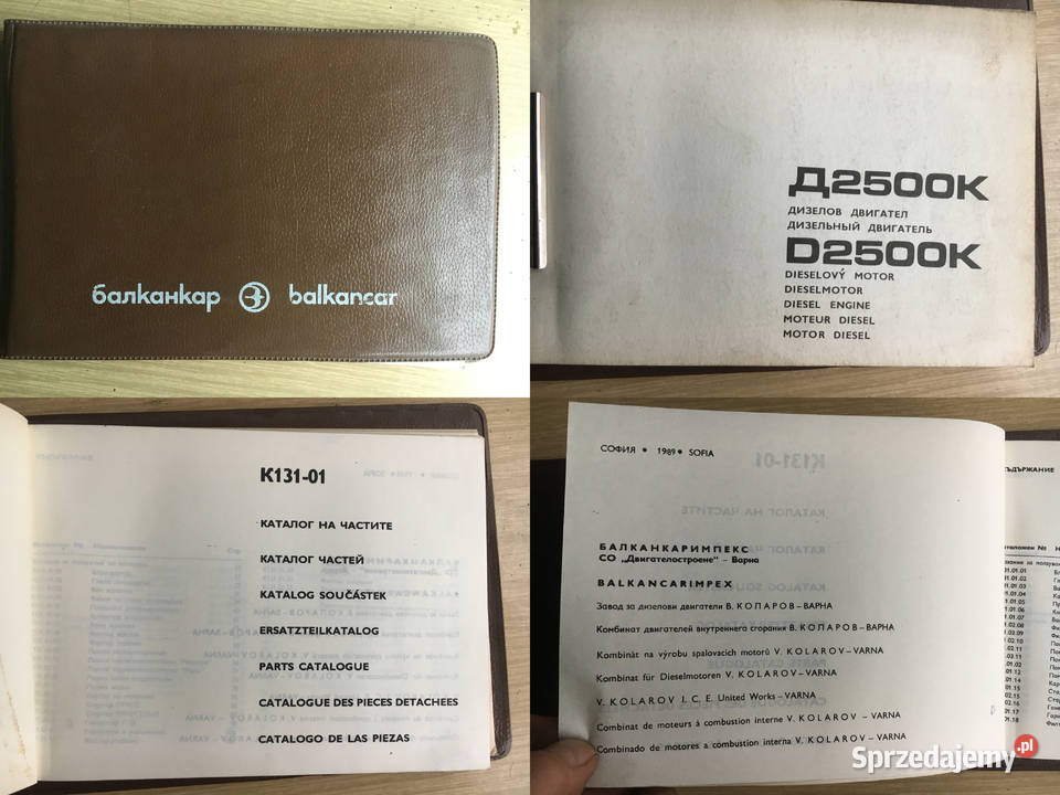 D2500K Katalog części silnika diesla Balkancar Antykwariat wielkopolskie Łęczyca