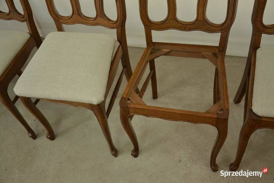 krzesła ludwikowskie komplet 6 krzeseł sprzedam