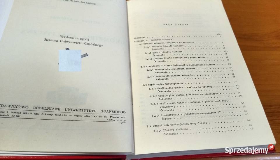 Geometria analityczna R Bittner H Guściora sprzedam
