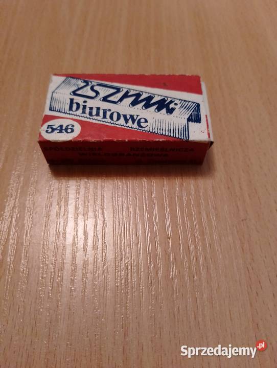 ZSZYWKI biurowe z PRL w oryginalnym opakowaniu Złotniki